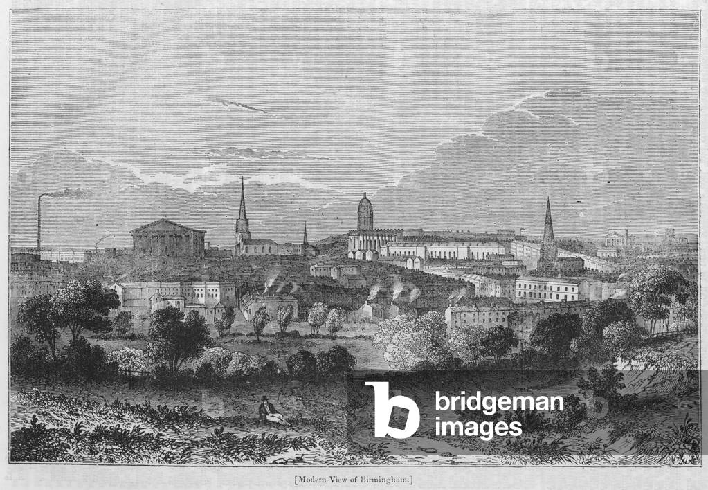 Modern View of Birmingham (engraving)