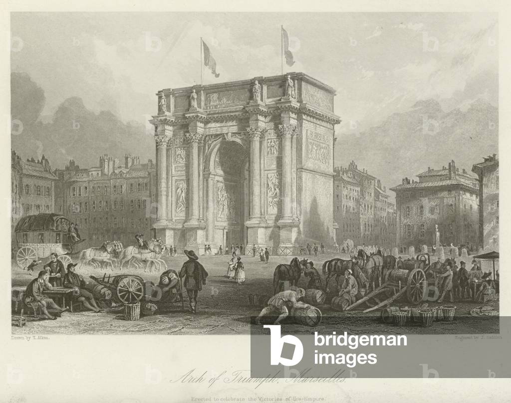 Arch of Triumph, Marseilles (engraving)
