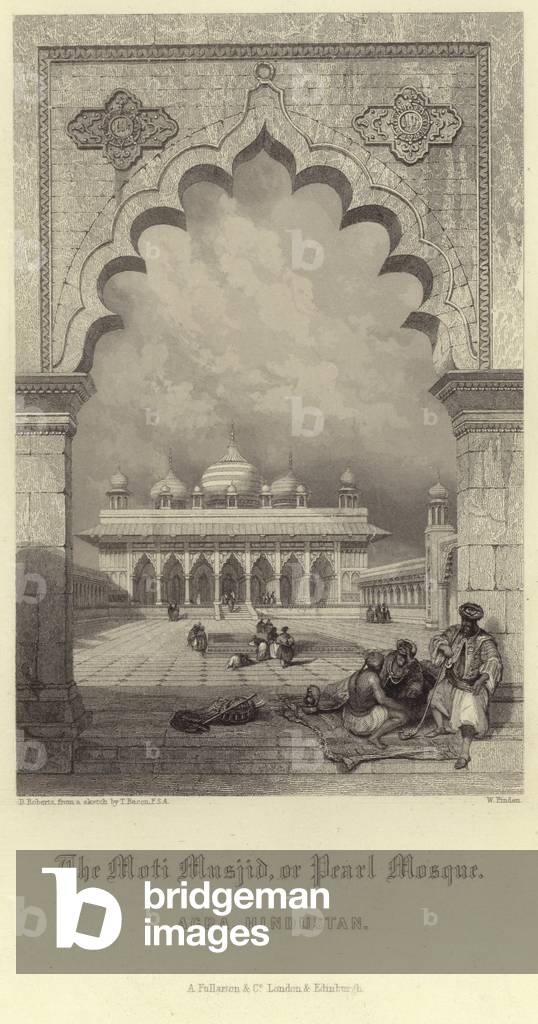 The Moti Musjid in Agra (engraving)