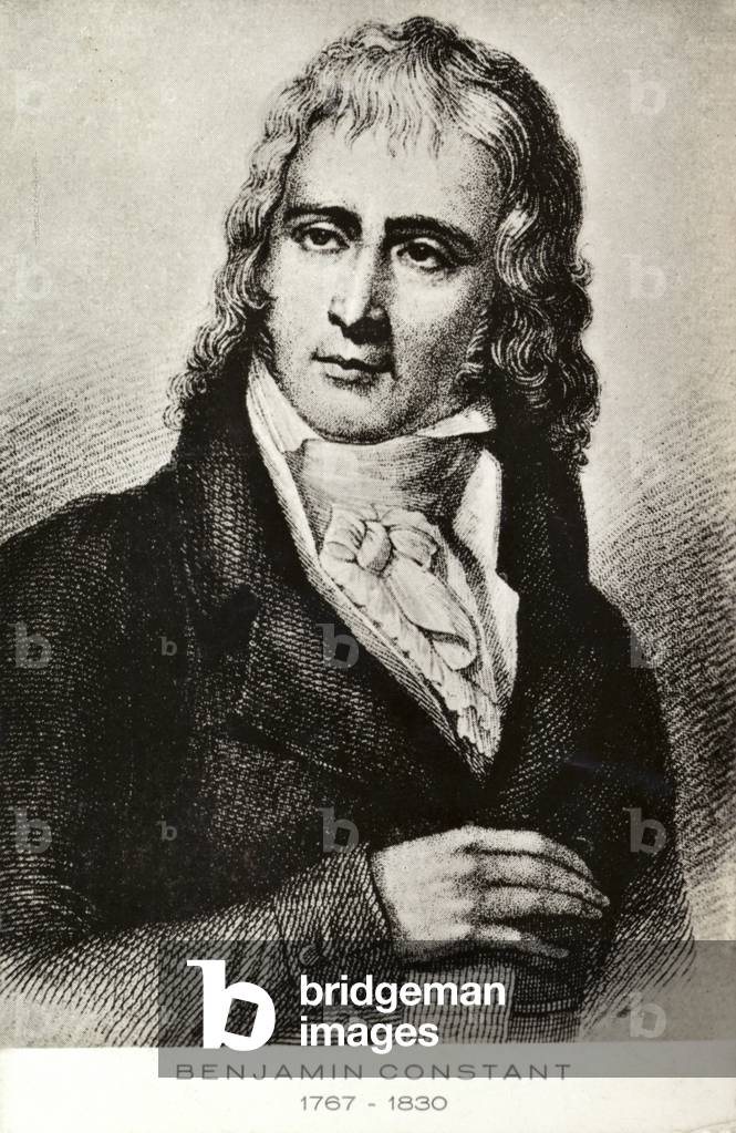 Benjamin Constant (1767-1830), Swiss-born French politician and author (litho)