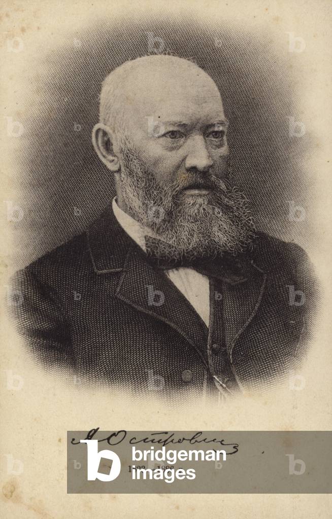 Alexander Ostrovsky, Russian playwright (litho)
