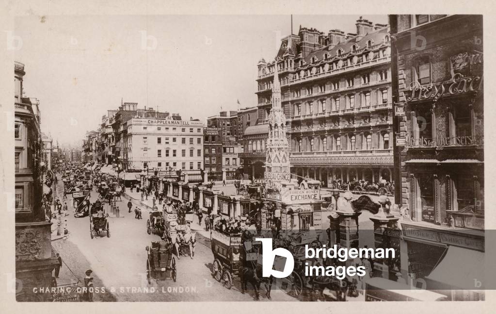 Charing Cross & Strand, London (b/w photo)