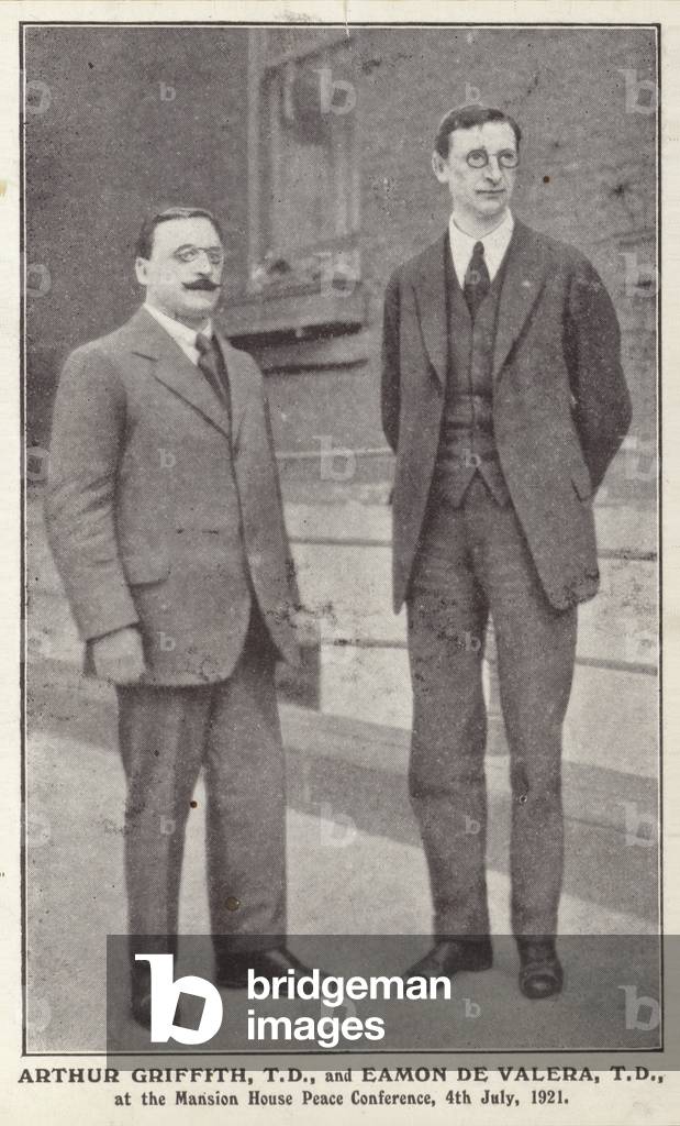 Arthur Griffith and Eamon de Valera (b/w photo)