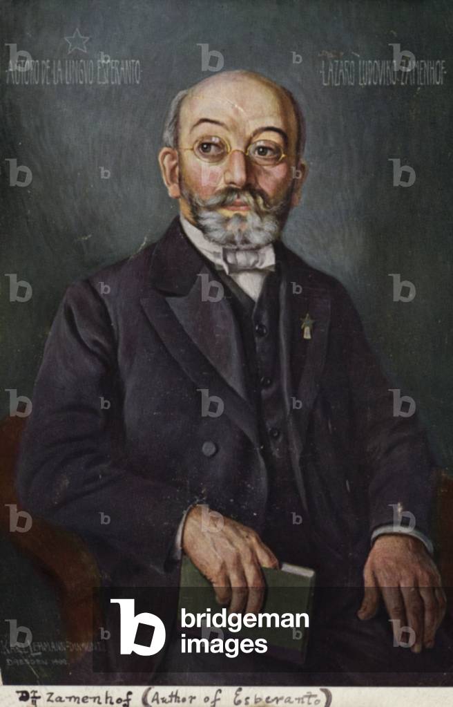 Ludwig Lazarus Zamenhof (colour litho)