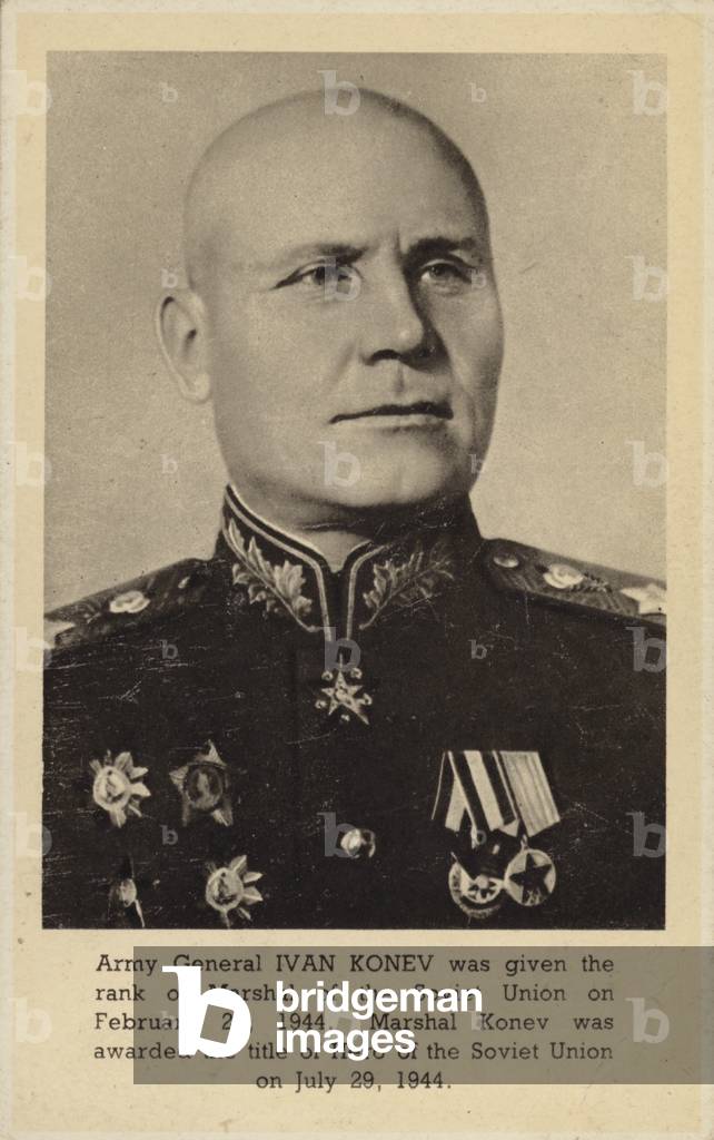 General Ivan Konev (b/w photo)