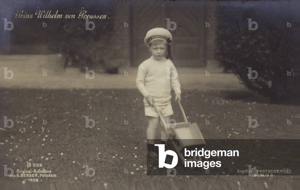 Prince Wilhelm of Prussia (b/w photo)