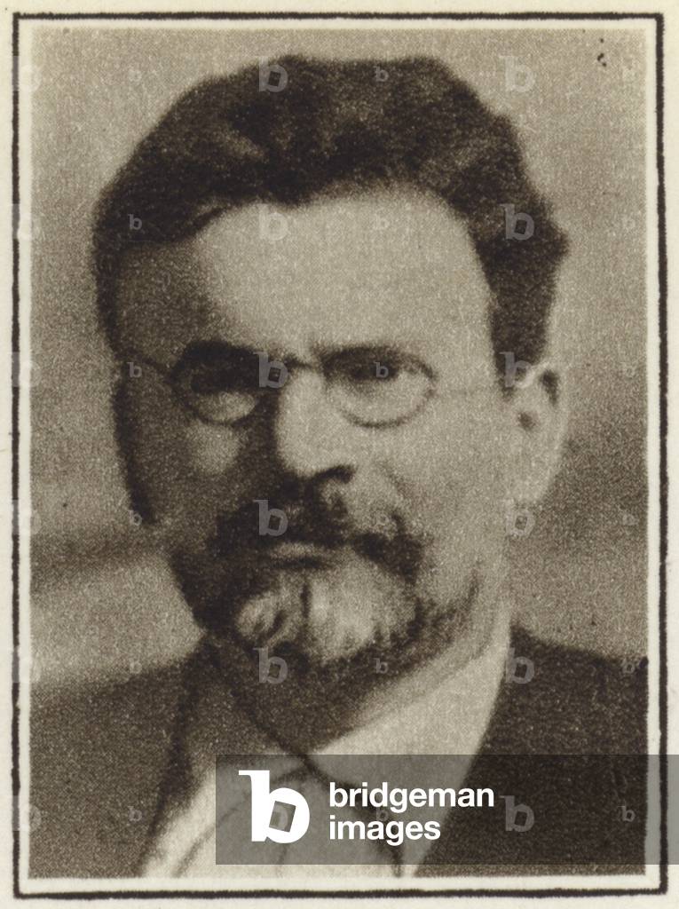 Mikhail Kalinin, Soviet politician and member of the Central Committee of the Communist Party during the Russian Civil War, 1919 (b/w photo)