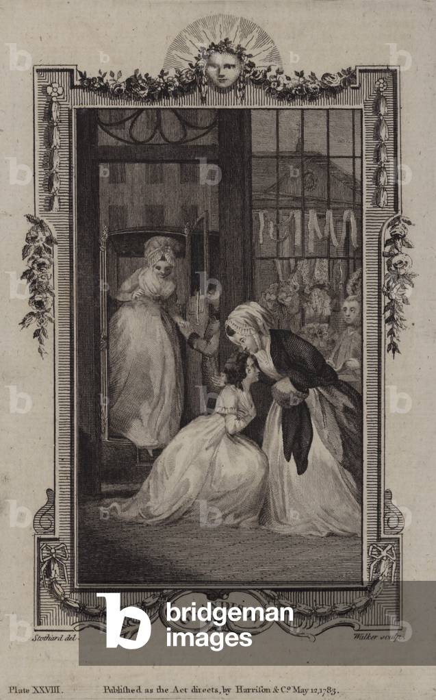 Scene from The History of Sir Charles Grandison, by Samuel Richardson (engraving)