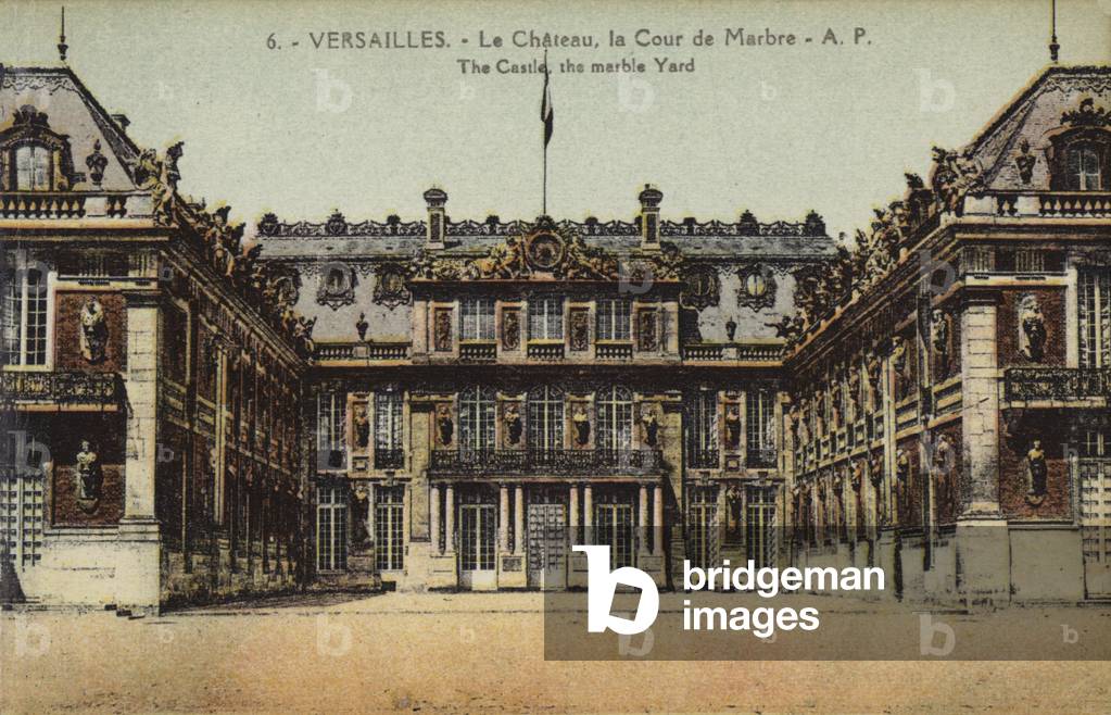 The Marble Court, Palace of Versailles (colour photo)