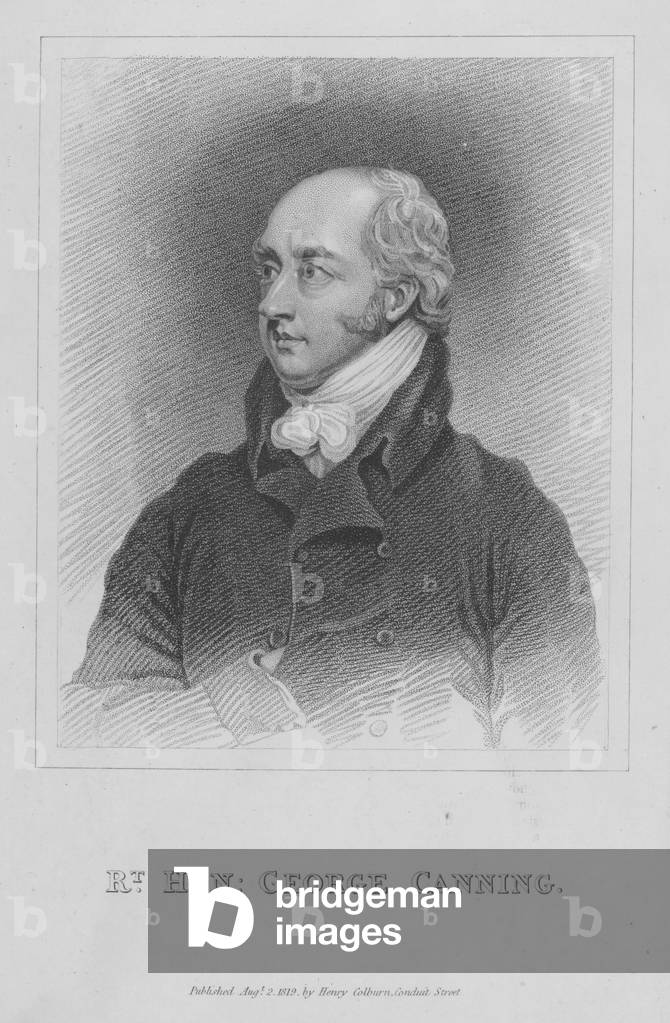 George Canning, English Tory politician and Prime Minister (engraving)