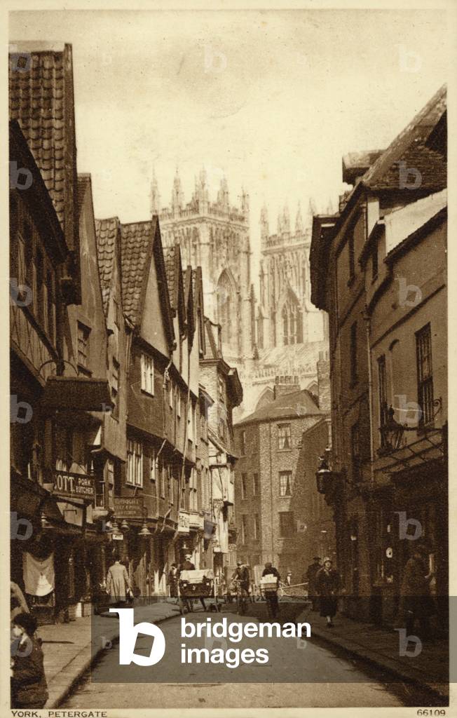 York, Petergate (b/w photo)
