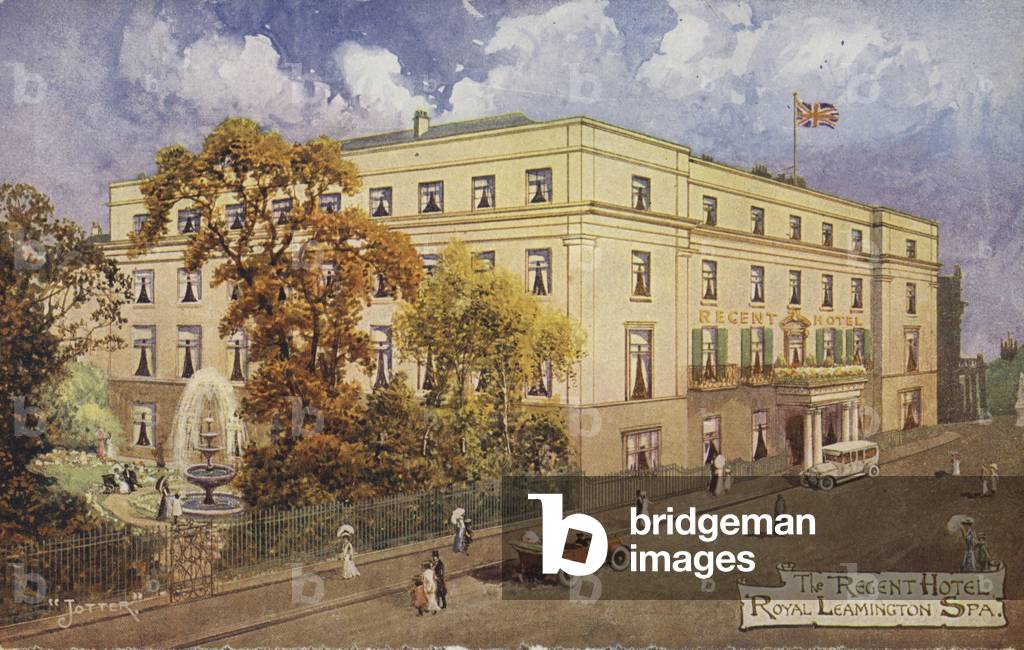 The Regent Hotel, Royal Leamington Spa, Warwickshire (colour litho)