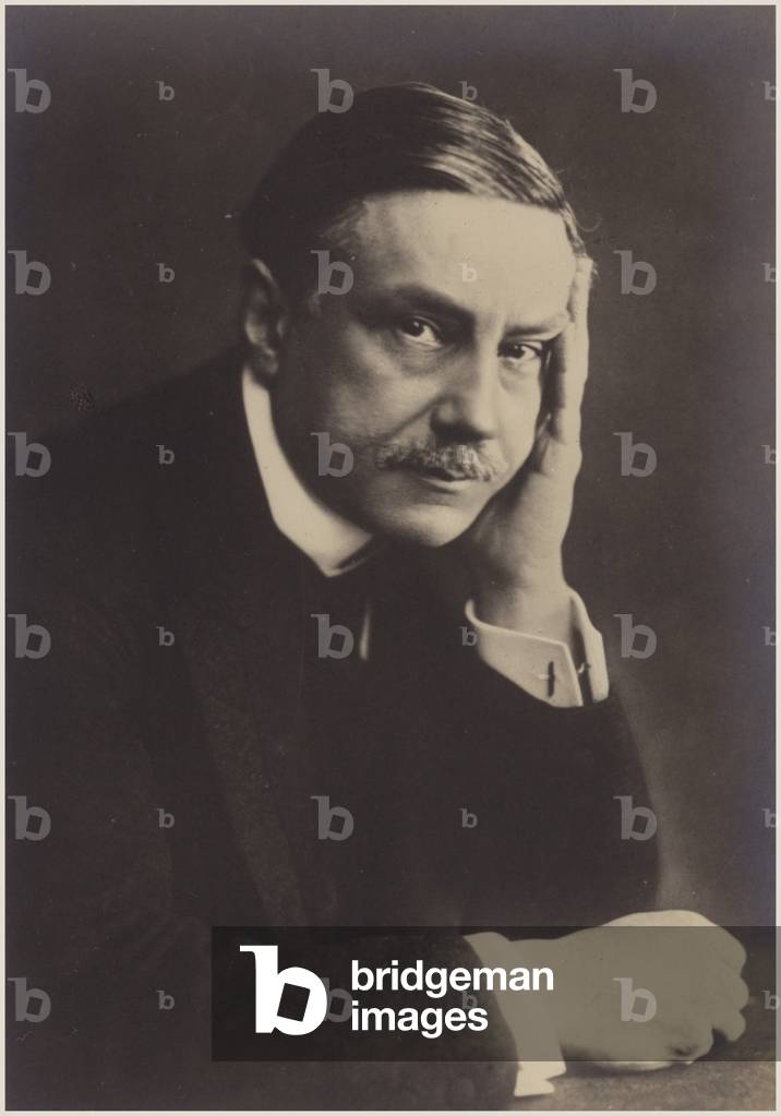 Portrait of Emil von Reznicek (b/w photo)