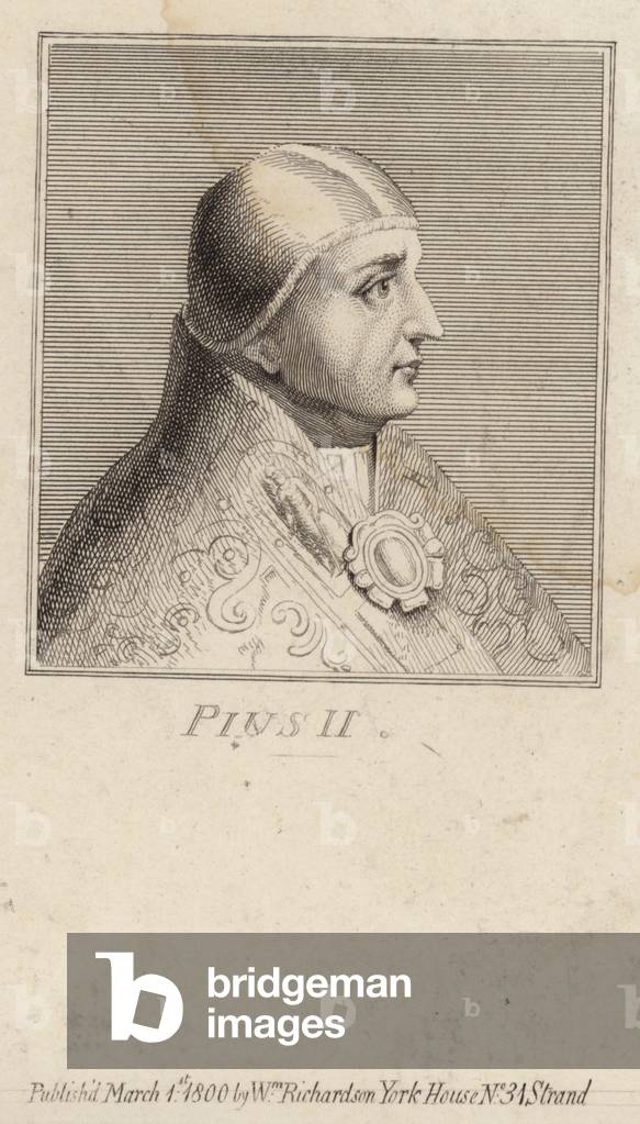 Portrait of Pope Pius II (engraving)