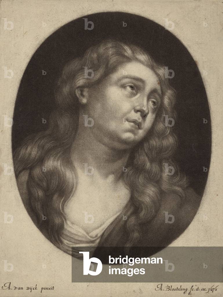 The head of St Mary Magdalene (engraving)