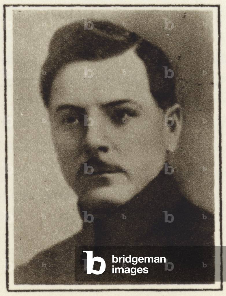 Kliment Voroshilov, Soviet soldier and politician, 1918 (b/w photo)