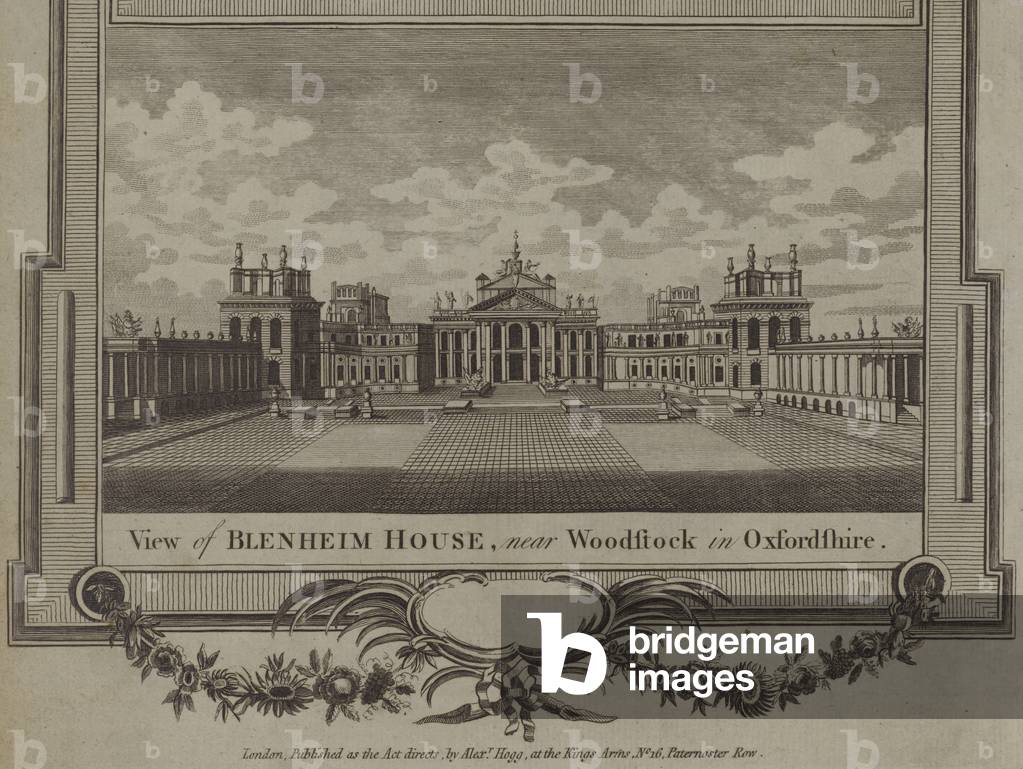Blenheim Palace, Woodstock, Oxfordshire (engraving)