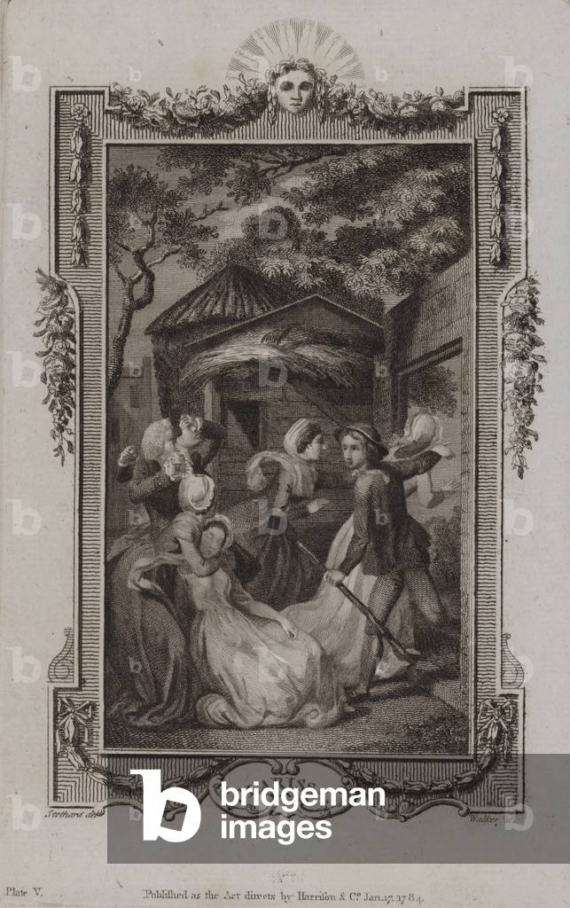 Scene from Clarissa, by Samuel Richardson (engraving)