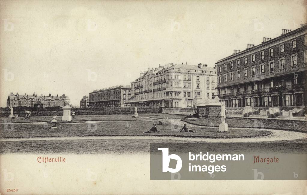 Cliftonville, Margate, Kent (b/w photo)