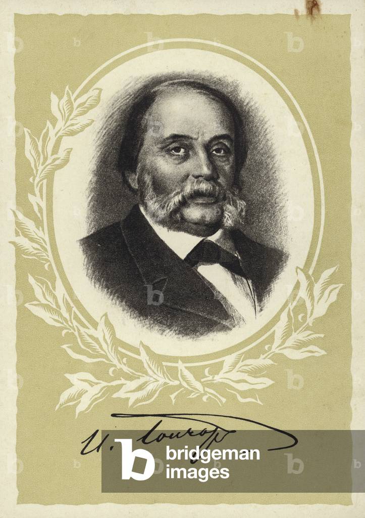 Ivan Goncharov, Russian novelist (litho)
