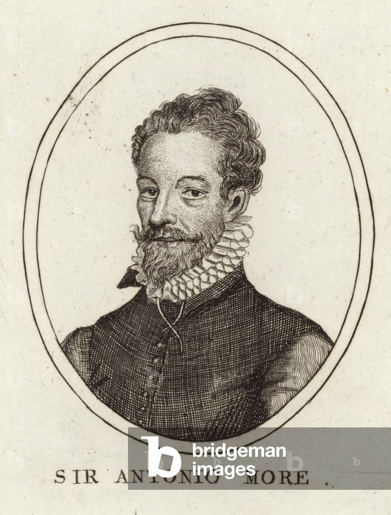 Portrait of Sir Antonis Mor (engraving)