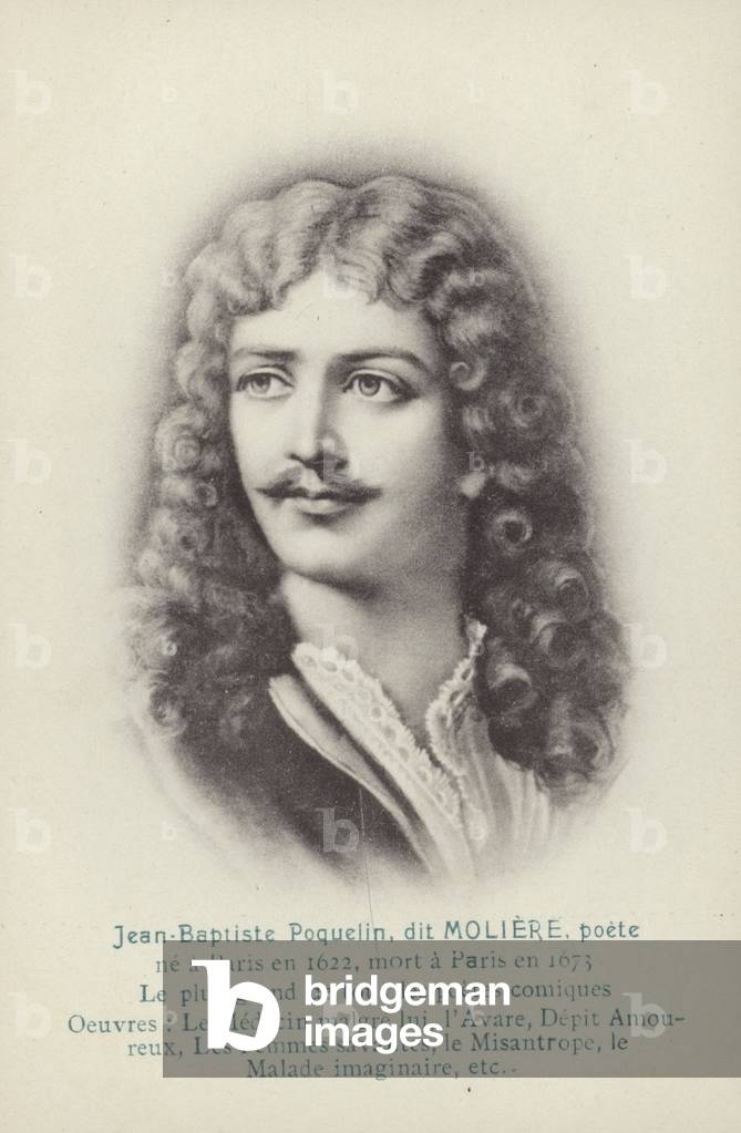 Moliere (1622-1673), French playwright and actor (litho)