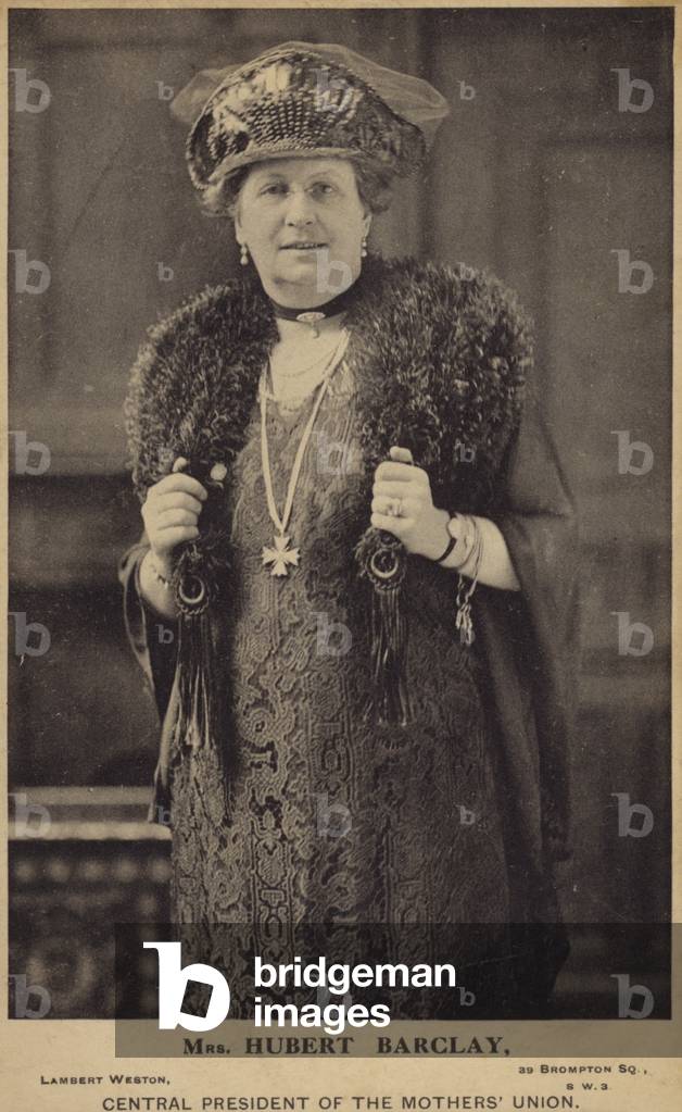 Mrs Hubert Barclay (b/w photo)