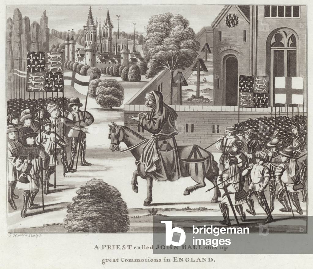 A Priest called John Ball stirs up Great Commotions in England (engraving)