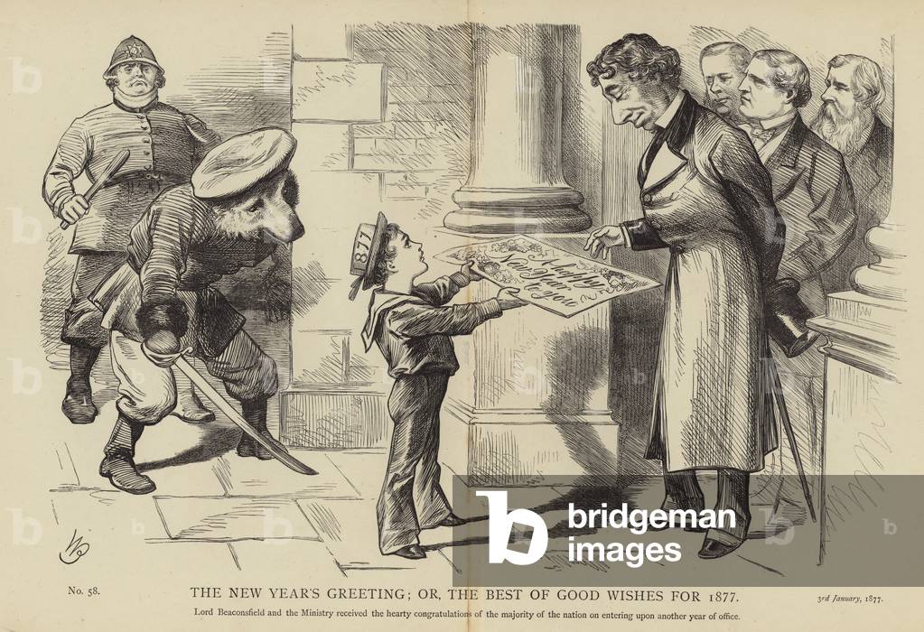 The New Year's Greeting; or the Best of Good Wishes for 1877 (engraving)
