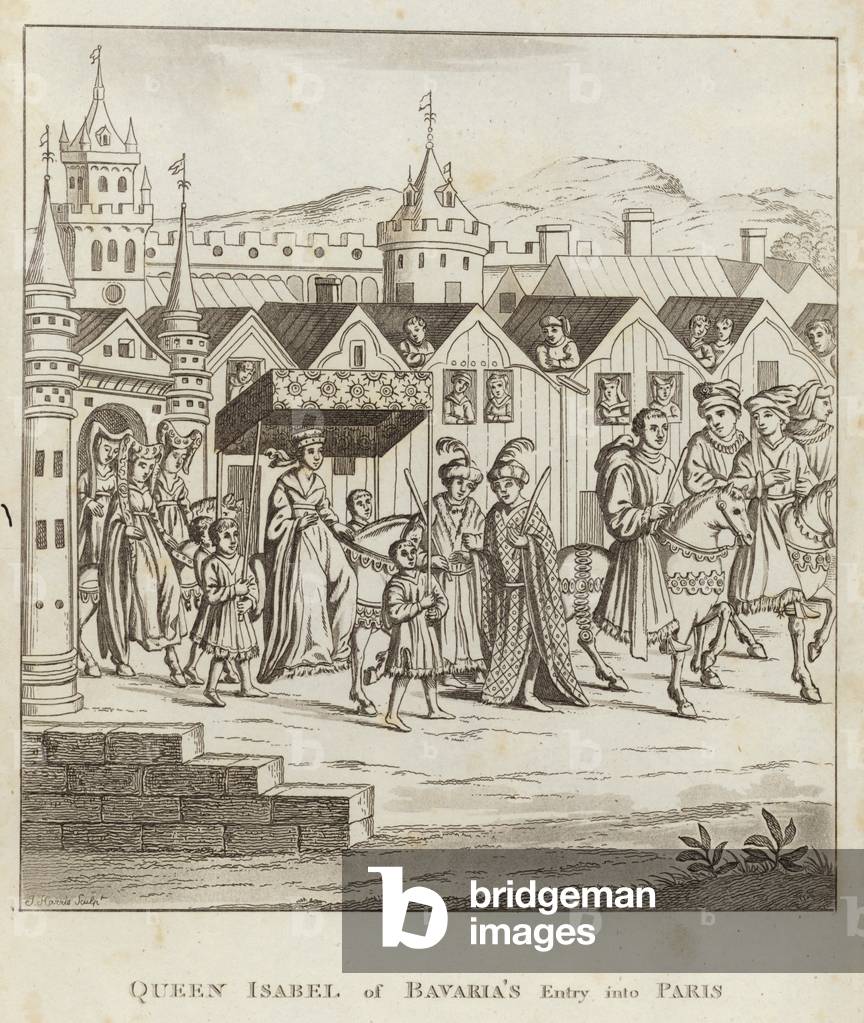 Queen Isabel of Bavaria's Entry into Paris (engraving)