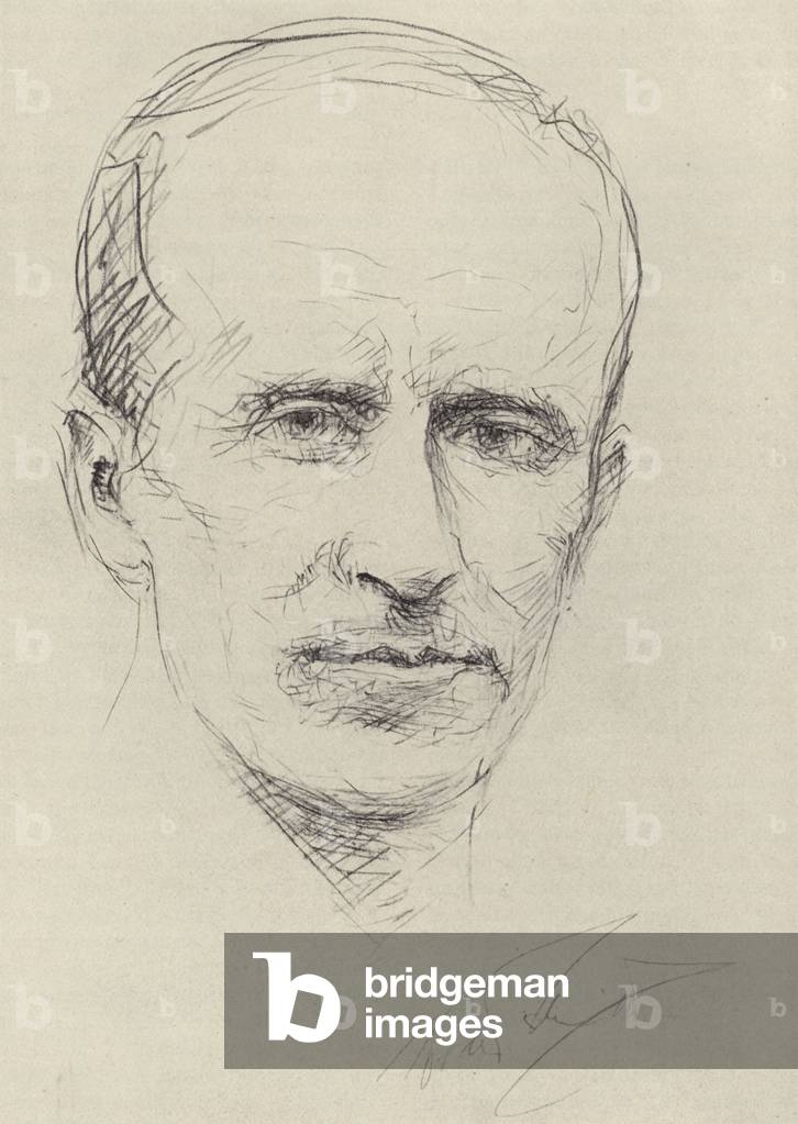 John Buchan, Scottish novelist (litho)