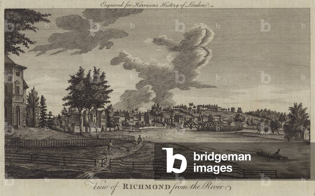 View of Richmond from the River Thames (engraving)