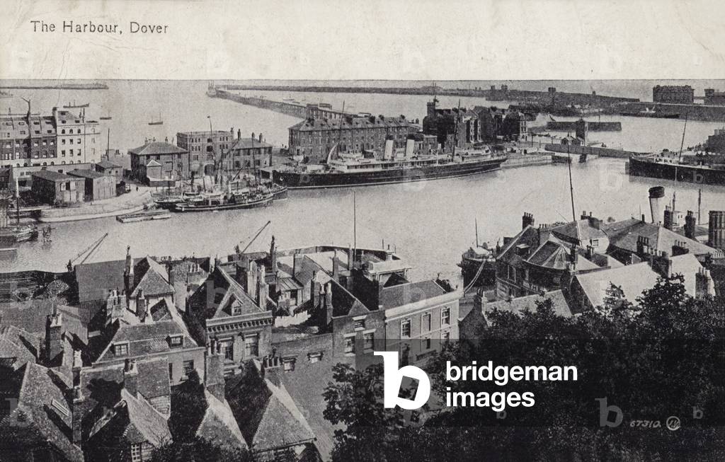 The Harbour, Dover (b/w photo)