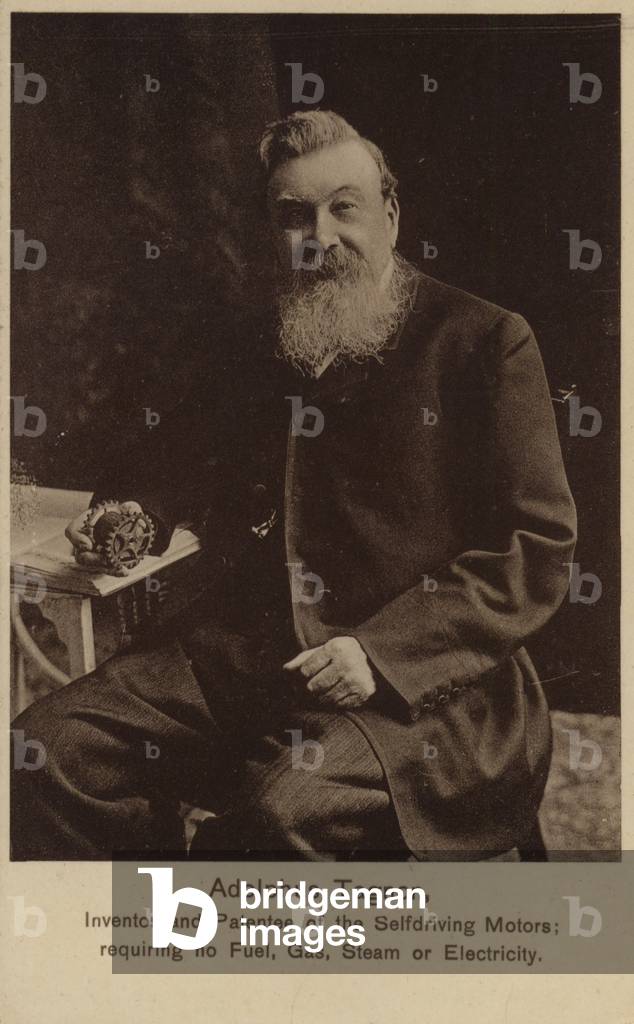 Adolphus Tagnon, inventor of selfdriving motors (b/w photo)