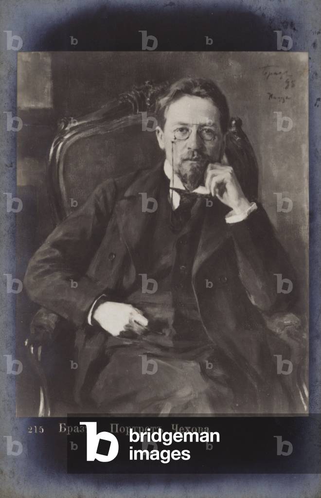 Anton Chekhov (1860-1904), Russian playwright and short story writer (litho)
