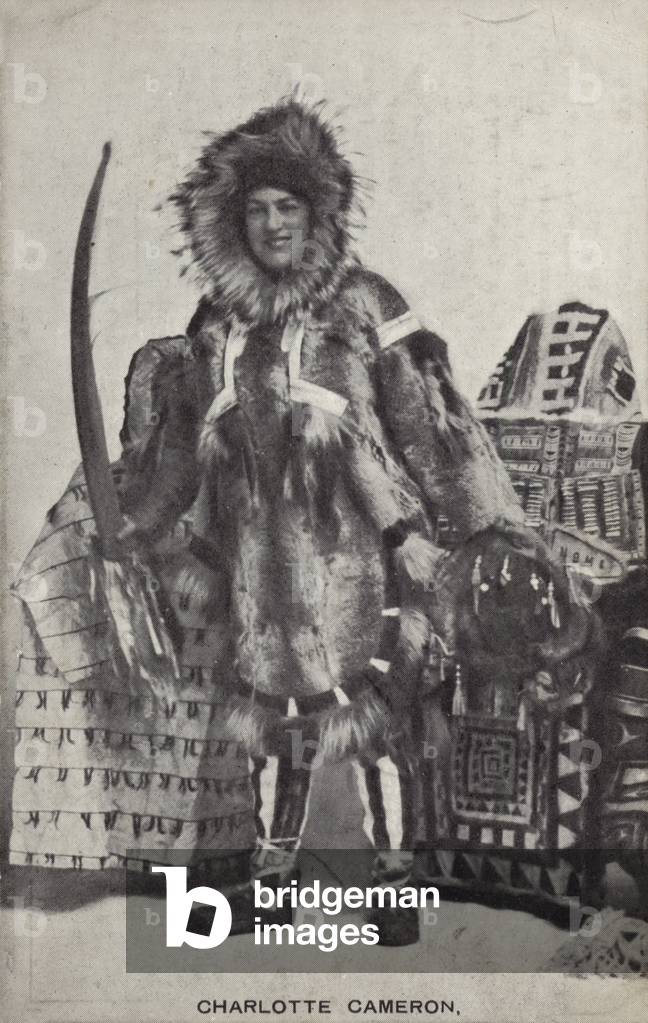 Charlotte Cameron, British explorer (b/w photo)