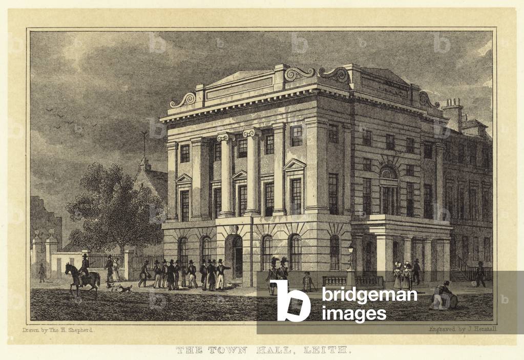 The Town Hall, Leith (engraving)