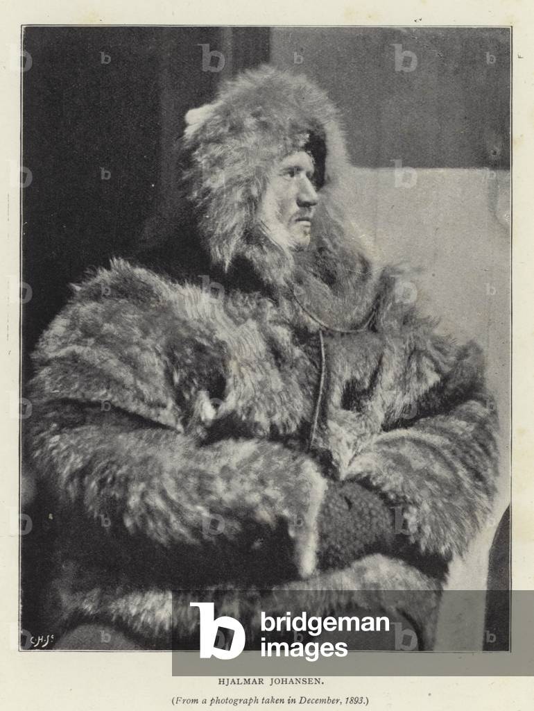 Hjalmar Johansen (b/w photo)