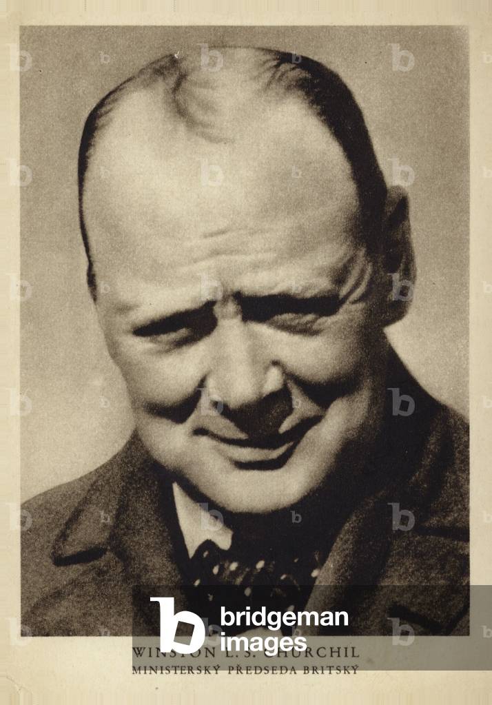 Winston Churchill (b/w photo)