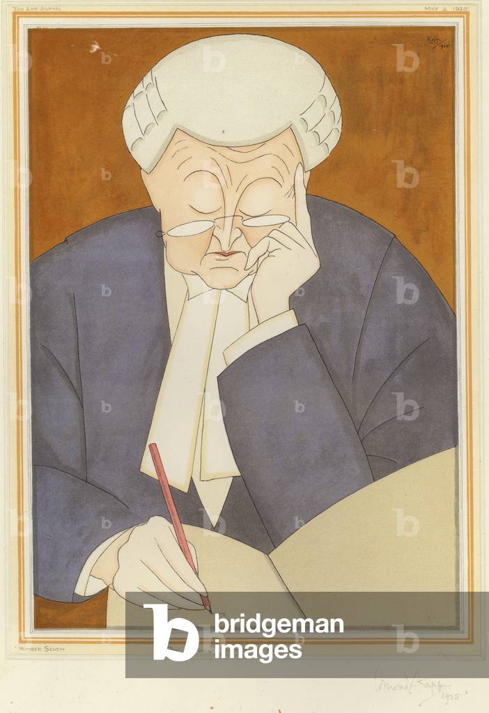 Sir Edward Marshall Hall, King's Counsel (colour litho)