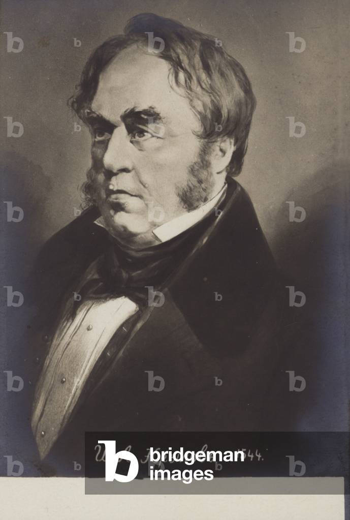 Ivan Krylov (1769-1844), Russian writer and fabulist (litho)