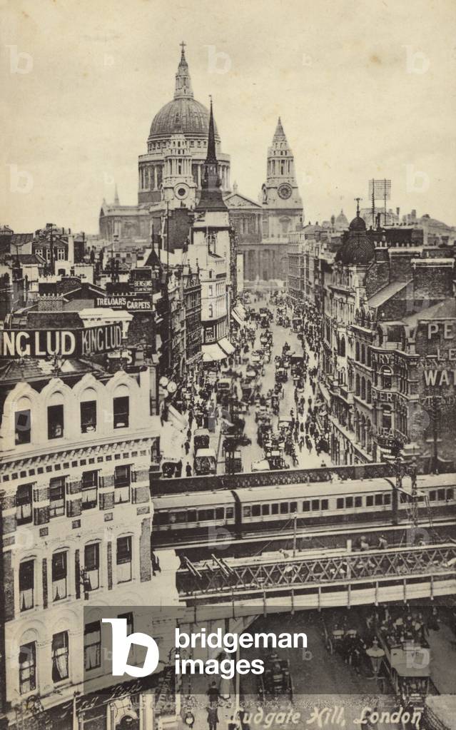 Ludgate Hill, London (b/w photo)