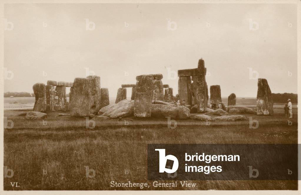 Stonehenge, General View (b/w photo)