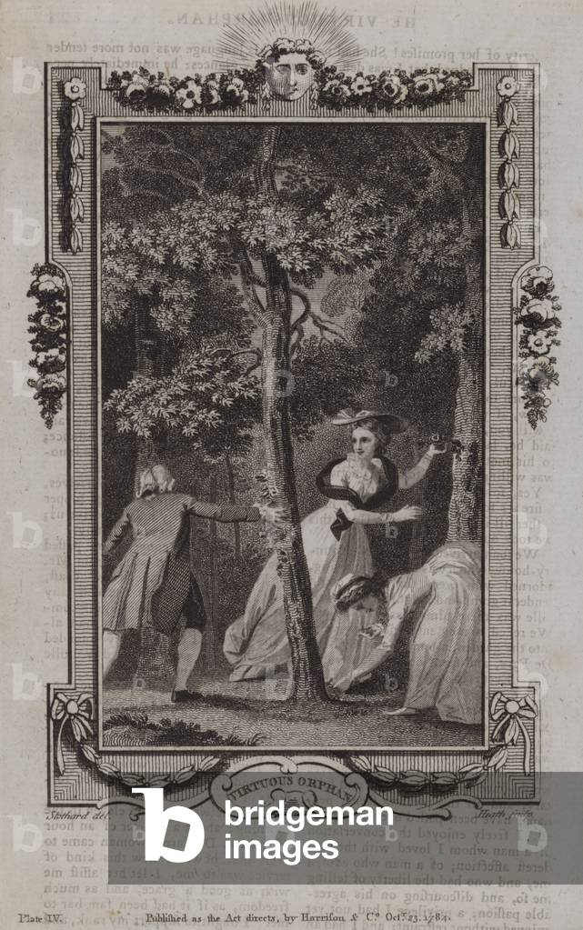Scene from The Virtuous Orphan, by Mary Collyer (engraving)