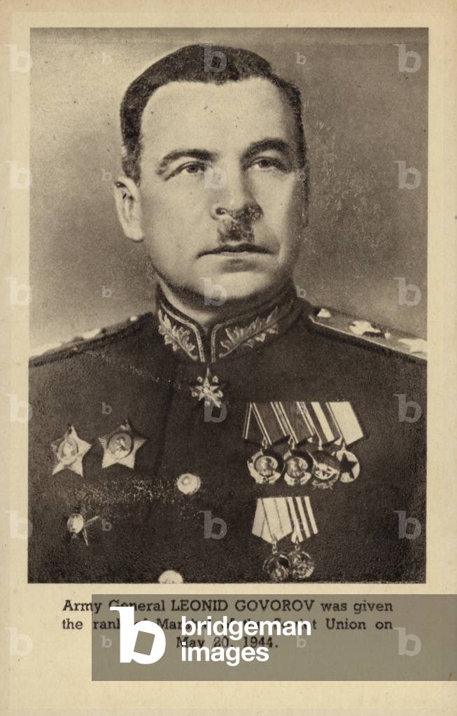 General Leonid Govorov (b/w photo)