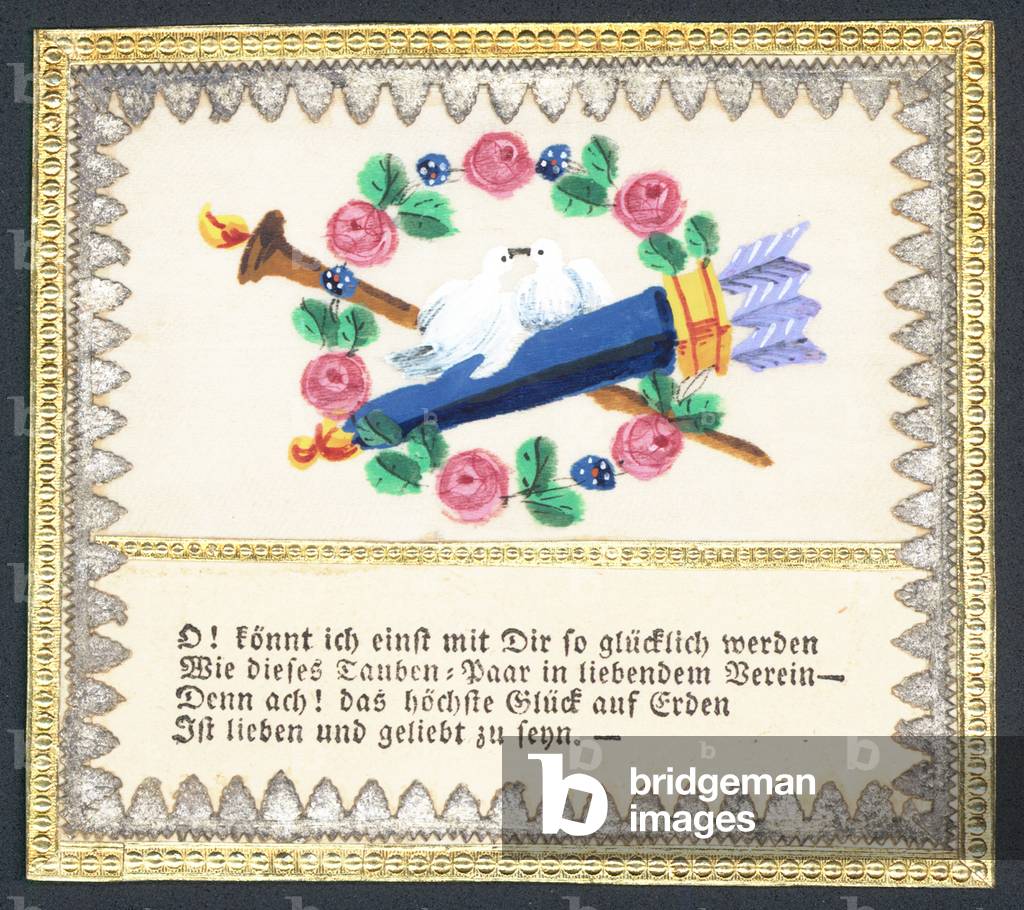 German greetings card (colour litho)