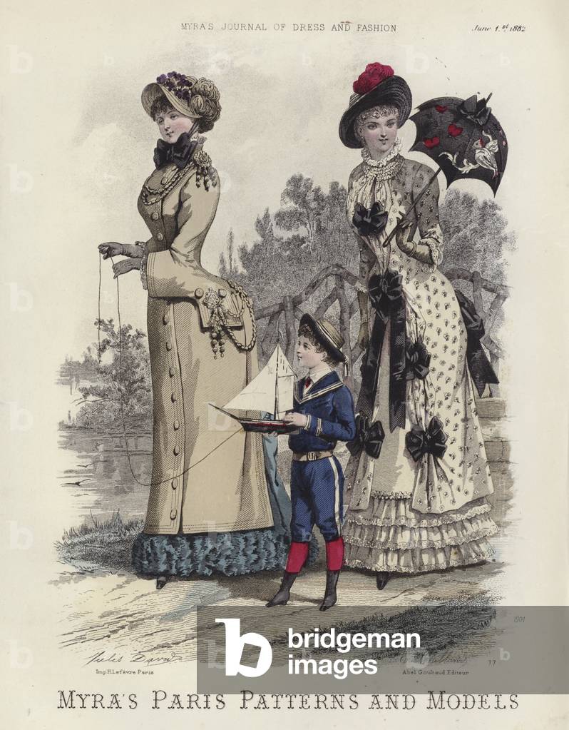 Myra's Paris Patterns and Models (coloured engraving)