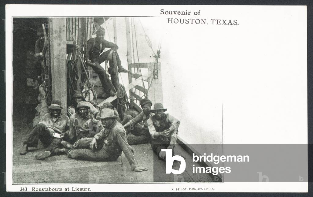 Souvenir of Houston, Texas (b/w photo)