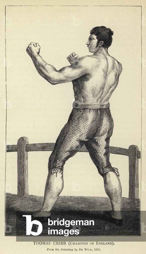 Thomas Cribb, Champion of England, From the Painting by De Wild, 1811 (engraving)