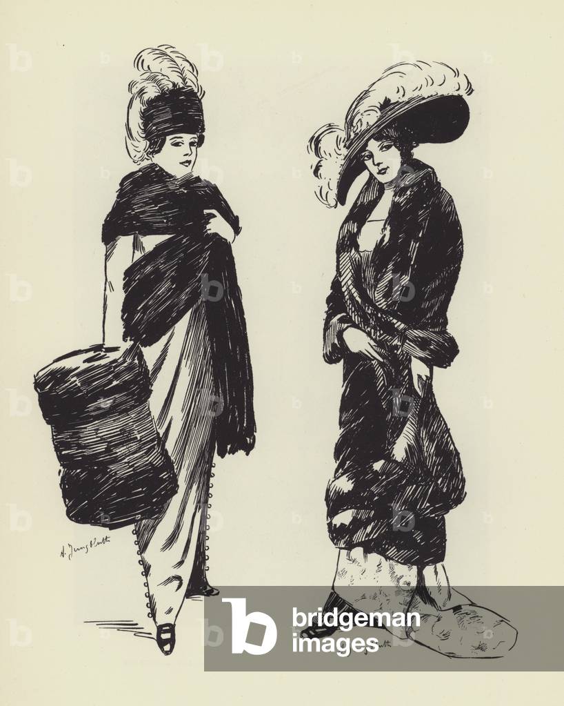 Paris fashion, c1910 (litho)